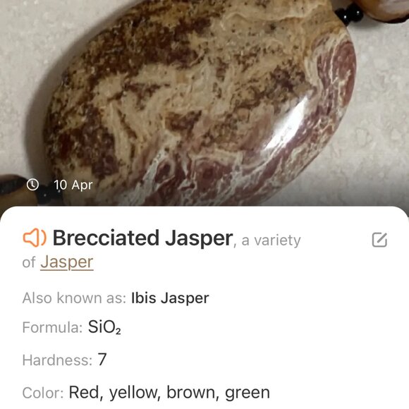 2/$20, Genuine Gemstone Earthy Brecciated Jasper & Mother of Pearl Bracelet - Picture 7 of 9